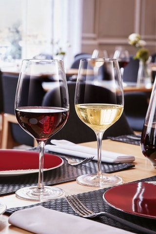 6 verres à pied en cristallin Séquence  - 62 cl