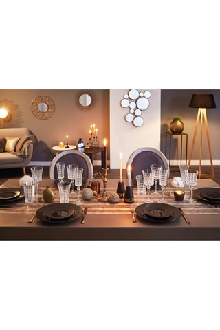 6 verres Lady Diamond en verre ultra transparent - 36 cl