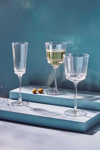 6 verres à pied en verre ultra transparent Macassar - 35 cl