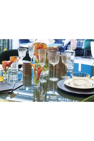 6 verres à pied en verre ultra transparent Macassar - 35 cl