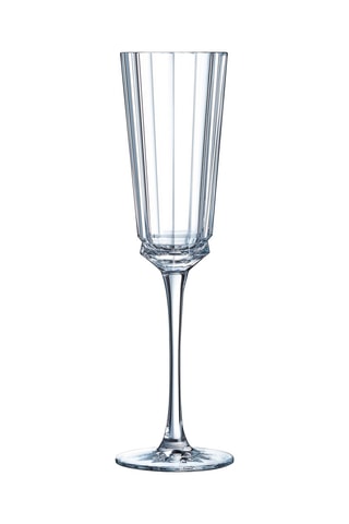 6 flûtes en verre ultra transparent Macassar - 17 cl