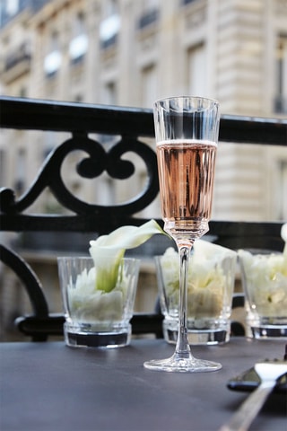 6 flûtes en verre ultra transparent Macassar - 17 cl