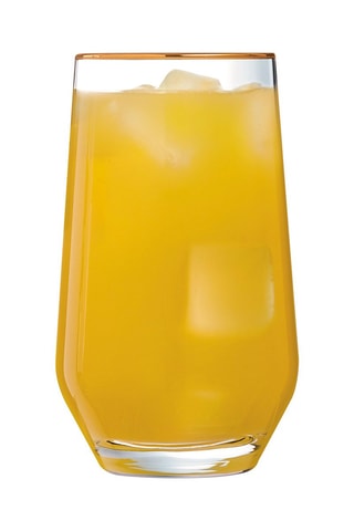 4 verres à eau en cristal Ultime Bord Or - 40 cl