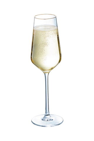 4 flûtes en cristal Ultime Bord Or - 23 cl