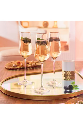 4 flûtes en cristal Ultime Bord Or - 23 cl