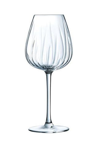 4 verres à pied en cristallin Swirly - 47 cl