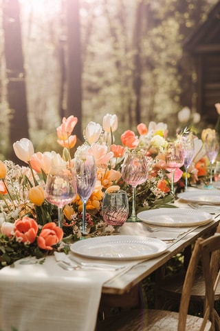 4 verres à pied en cristallin Swirly - 47 cl