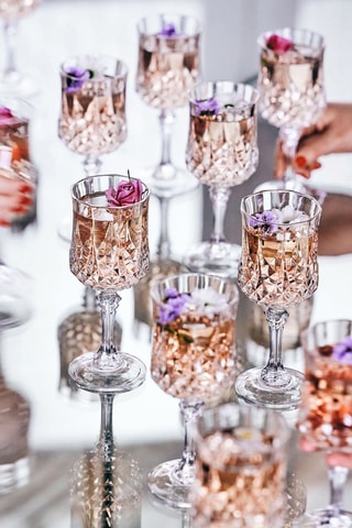 4 verres à pied Longchamp - 25 cl