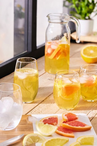 6 verres à eau en verre ultra transparent Macassar - 40 cl