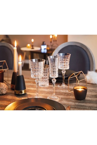 4 verres à pied Lady Diamond - 27 cl