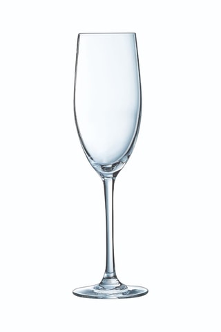 6 flûtes en verre ultra transparent Macassar - 24 cl