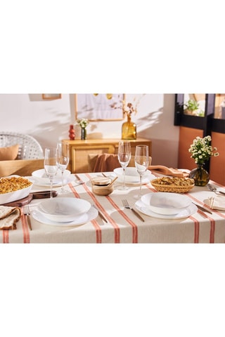 6 flûtes en verre ultra transparent Macassar - 24 cl