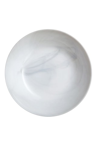 6 assiettes creuses en verre opale Diwali - 20 cm