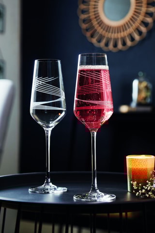 4 flûtes en cristallin  Intense -  21 cl