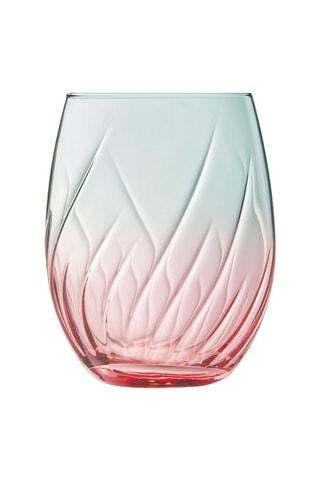 4 verres à eau en cristallin  Swirly Spring -  36 cl