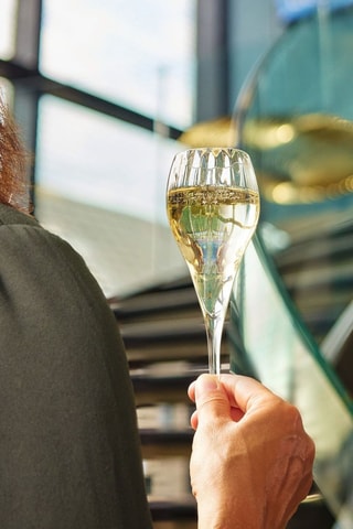 6 flûtes en cristallin  Symétrie -  16 cl