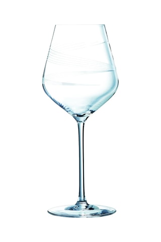 4 verres à vin en cristallin  Intense -  47 cl