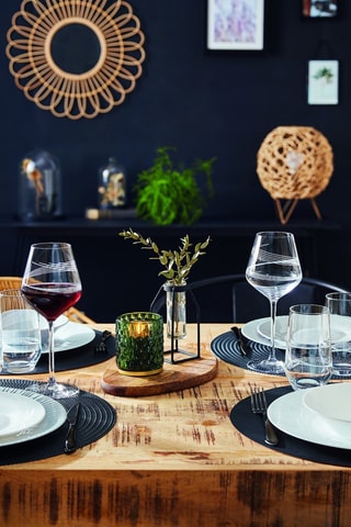 4 verres à vin en cristallin  Intense -  47 cl