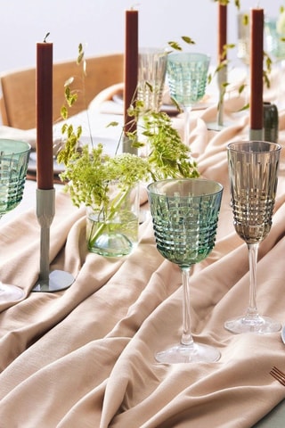 4 flûtes en cristallin  Rendez-Vous Brume -  17 cl