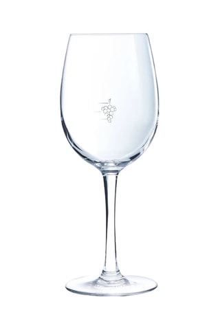 6 verres à vin en cristallin  Vin au verre -  35 cl