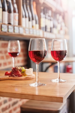 6 verres à vin en cristallin  Vin au verre -  35 cl