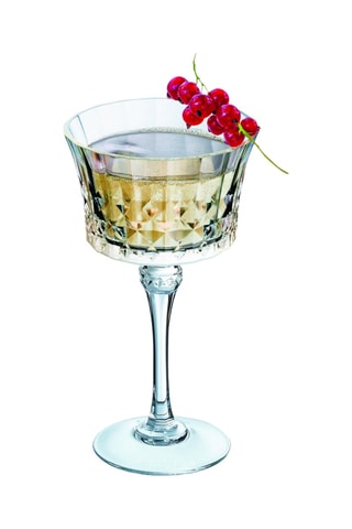 4 coupes en cristallin  Lady Diamond -  23 cl