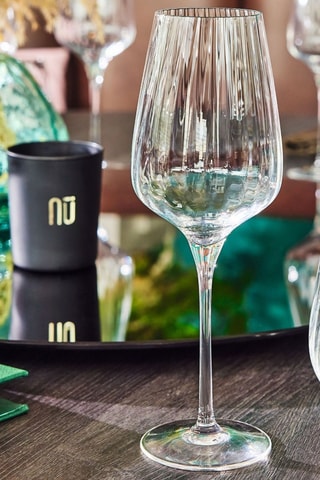 6 verres à vin en cristallin  Symétrie -  45 cl