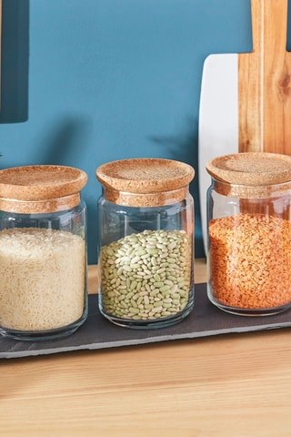 Pot de conservation en verre avec couvercle  Pure Jar Cork -  1 l