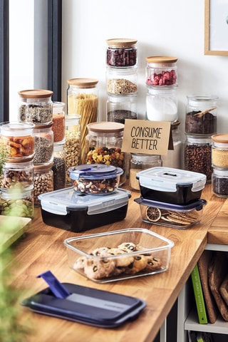 Pot de conservation en verre avec couvercle  Pure Jar Glass -  1 l