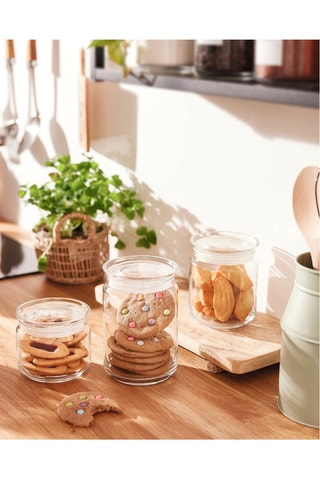 Pot de conservation en verre avec couvercle  Pure Jar Glass -  1 l