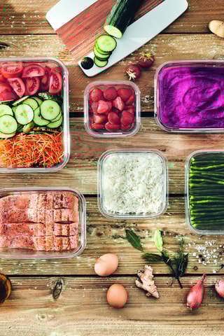 Boîte de conservation en verre avec couvercle en plastique sans BPA  Pure Box Active -  82 cl