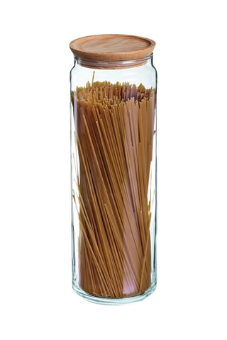 Pot de conservation en verre avec couvercle en bois  Pure Jar Wood -  0,2 l