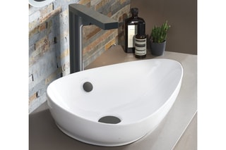 Vasque à poser en céramique Nouvelle Vague Blanc