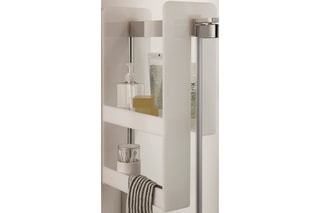 Etagère pour pare-bain et paroi Malice Blanc