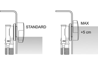 Vidage baignoire extra-plat avec trop-plein Blanc