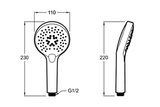 Douchette à main Metro Chromé
