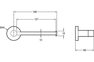 Porte-rouleau Classique Chromé