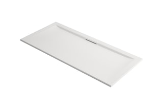 Receveur rectangulaire à poser antidérapant+ Flight Pure - Blanc