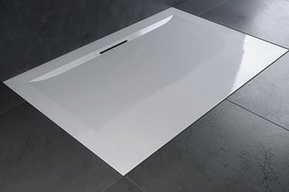 Receveur rectangulaire antidérapant+ Flight Pure - Blanc