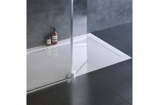 Receveur rectangulaire à poser antidérapant+ Flight Pure - Blanc