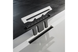 Receveur rectangulaire à poser antidérapant+ Flight Pure - Blanc