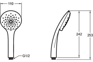 Douchette à main Amélie - Chromé