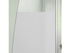 Pare-bain 1 volet droite Serenity - Chromé et transparent