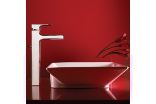 Mitigeur de lavabo haut avec vidage Strayt - Chromé