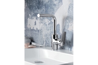 Mitigeur lavabo haut avec vidage Aleo+