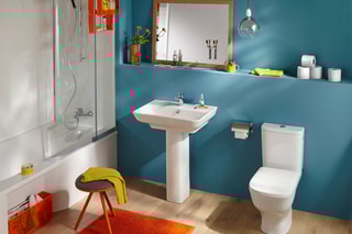 Colonne pour lavabo en céramique Struktura Blanc