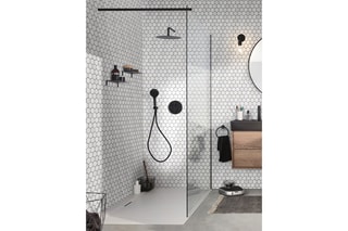 Paroi de douche fixe Contra - Noir