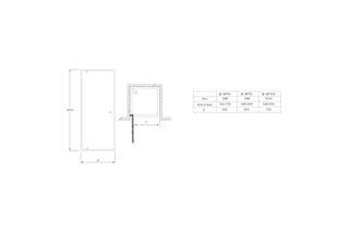 Porte de douche Serenity Transparent