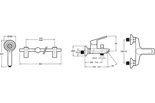 Ensemble bain-douche Aimé