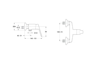 Mitigeur de douche Aimé Chromé